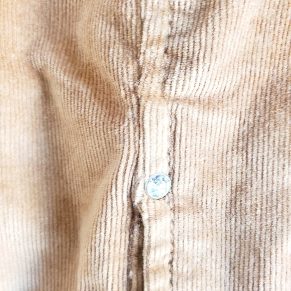 Tan corduroy jacket with jeweled buttons - Picture 4 of 8